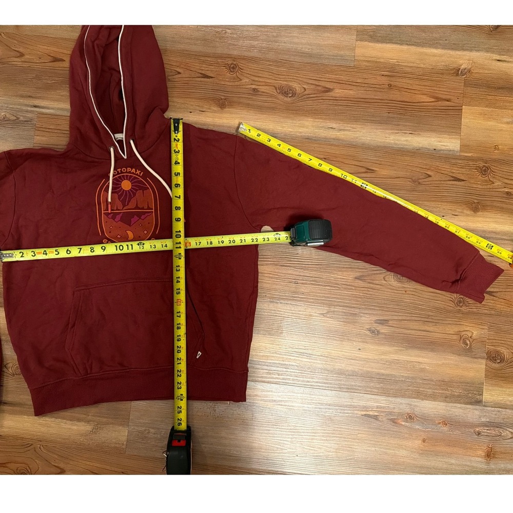 Cotopaxi Maroon Gear For Good Graphic Hoodie Sweatshirt Womens Medium Burgundy - Picture 3 of 5